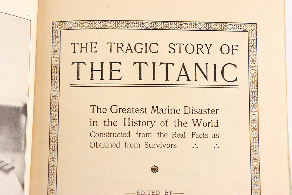 1912 'The Tragic Story of the Titanic' Hardcover Book