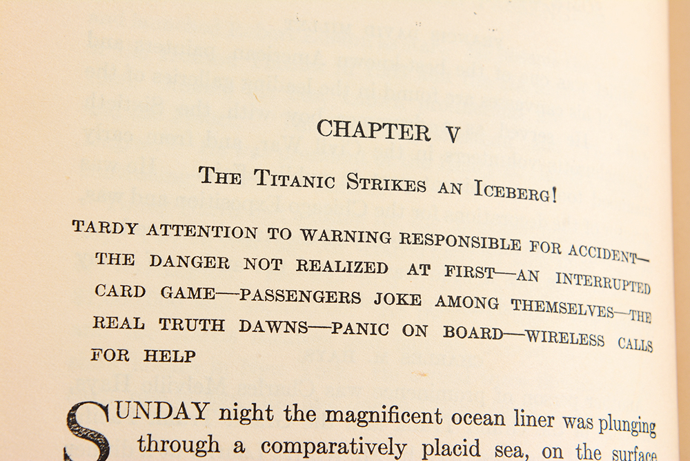 1912 'The Tragic Story of the Titanic' Hardcover Book