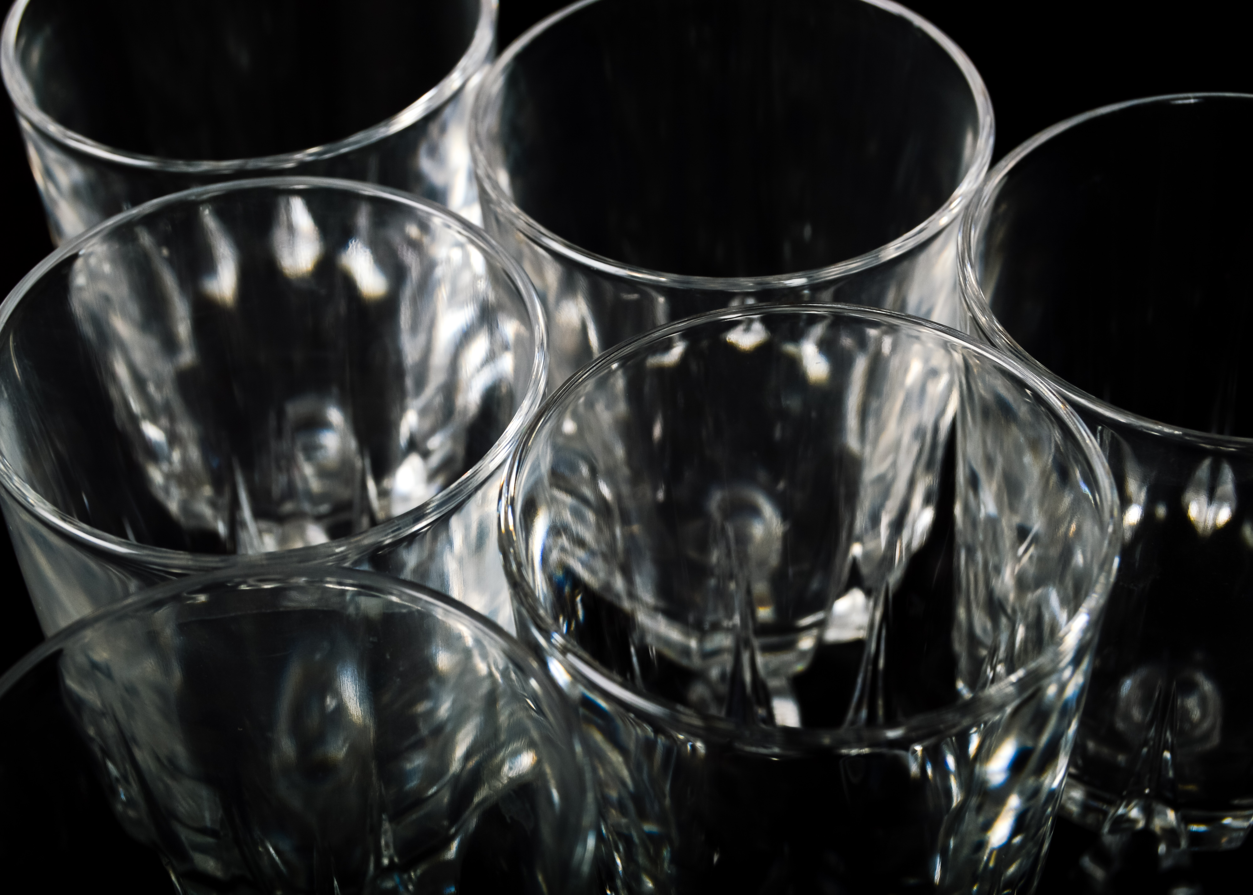 Eighteen-Piece Cut Glass Stemware Set