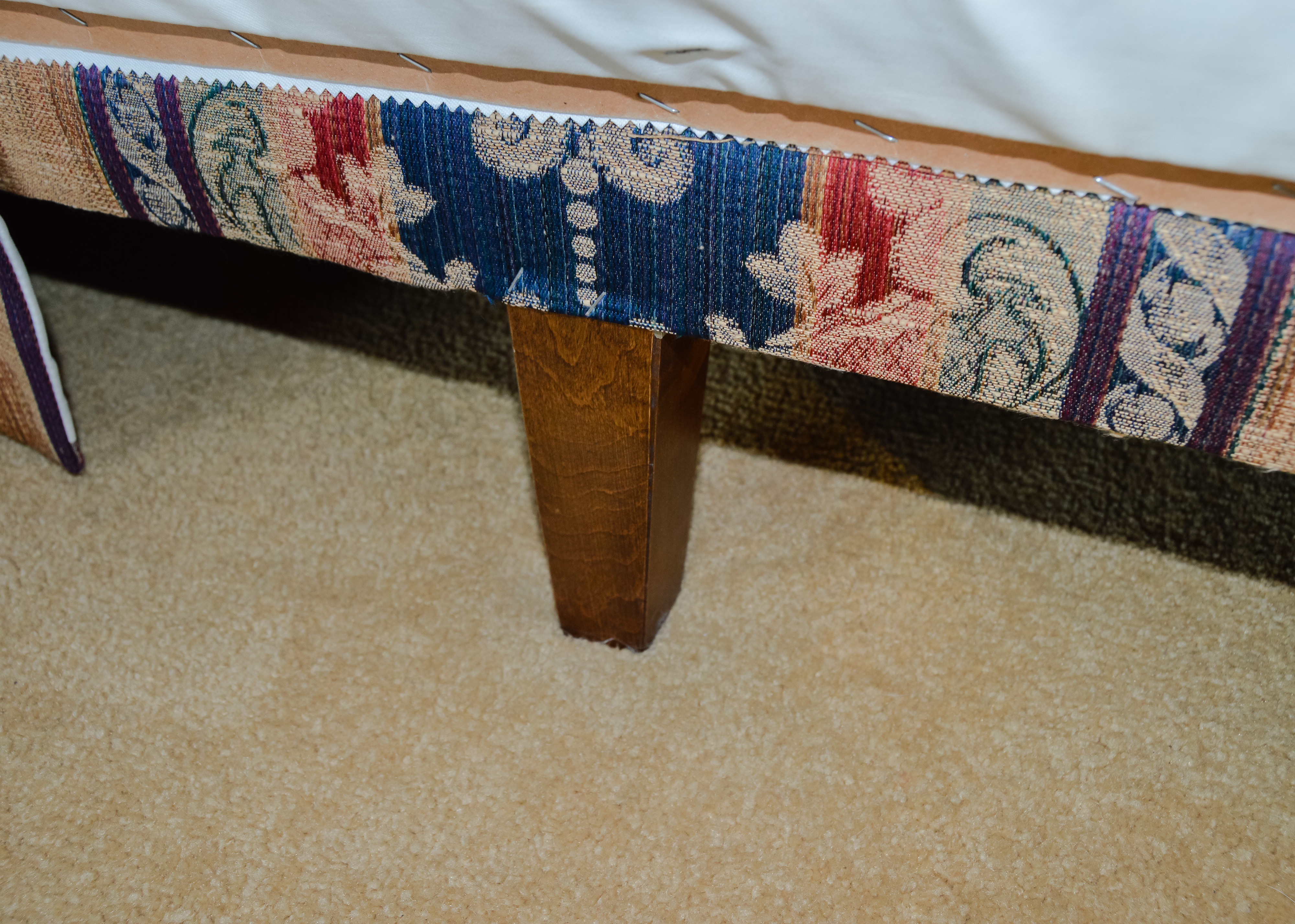 Drexel Heritage Three Seat Striped Sofa