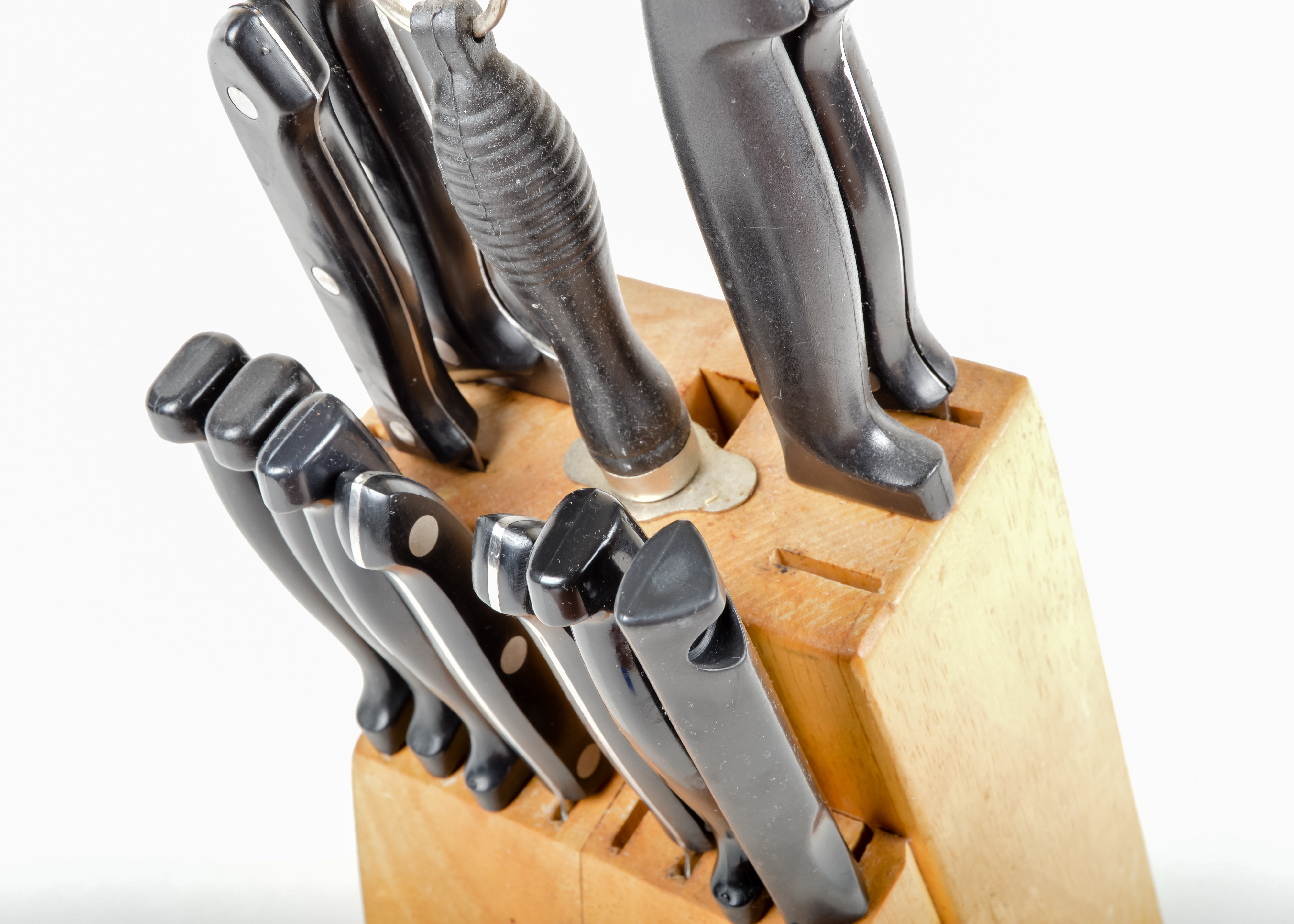 Knife Block Set with Cutting Board