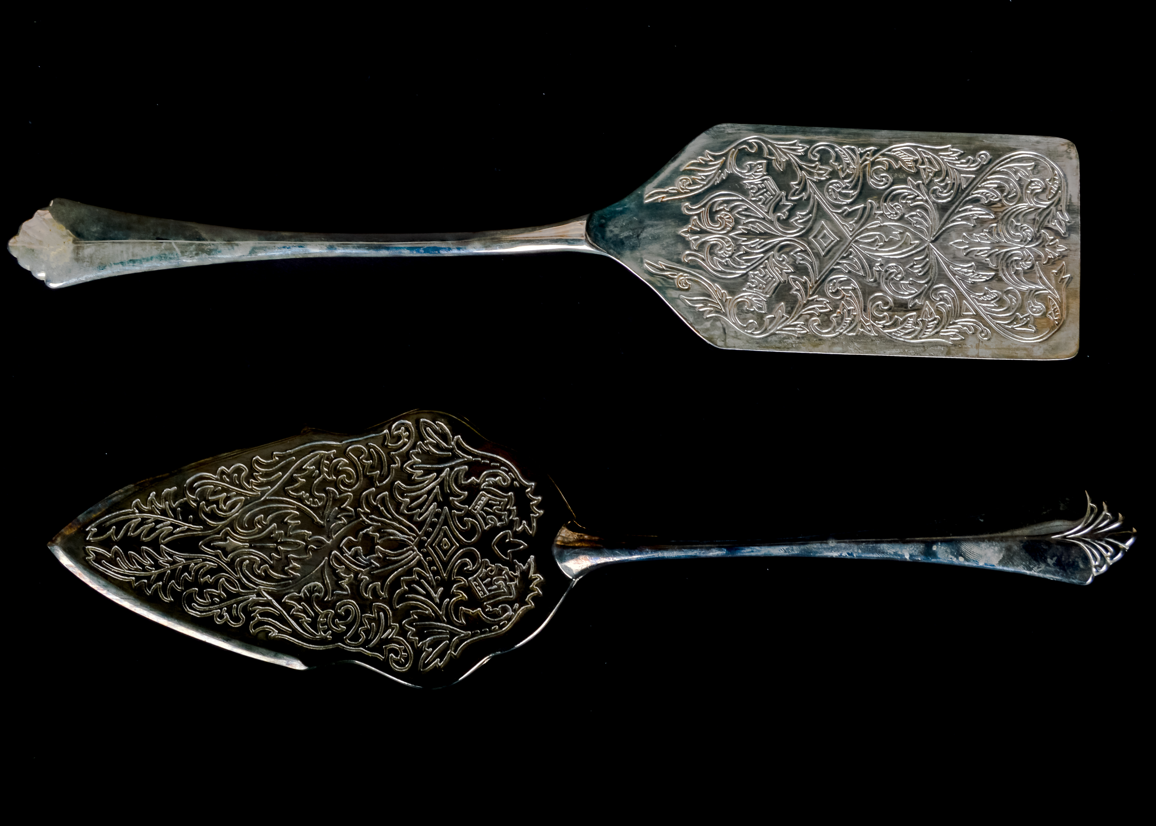 Set of Silver Plate Serving Utensils