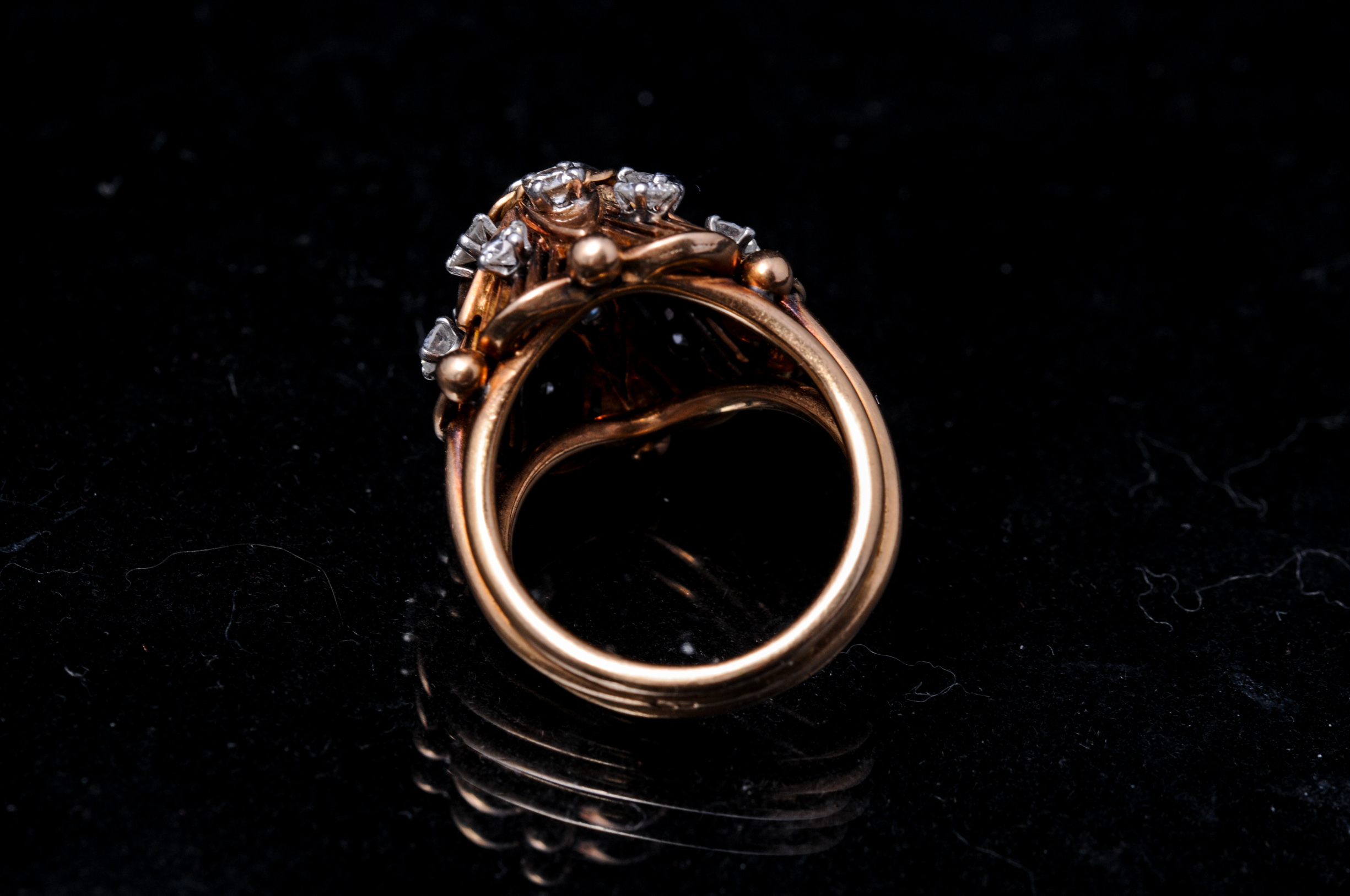 18K Gold and Diamond Cocktail Ring