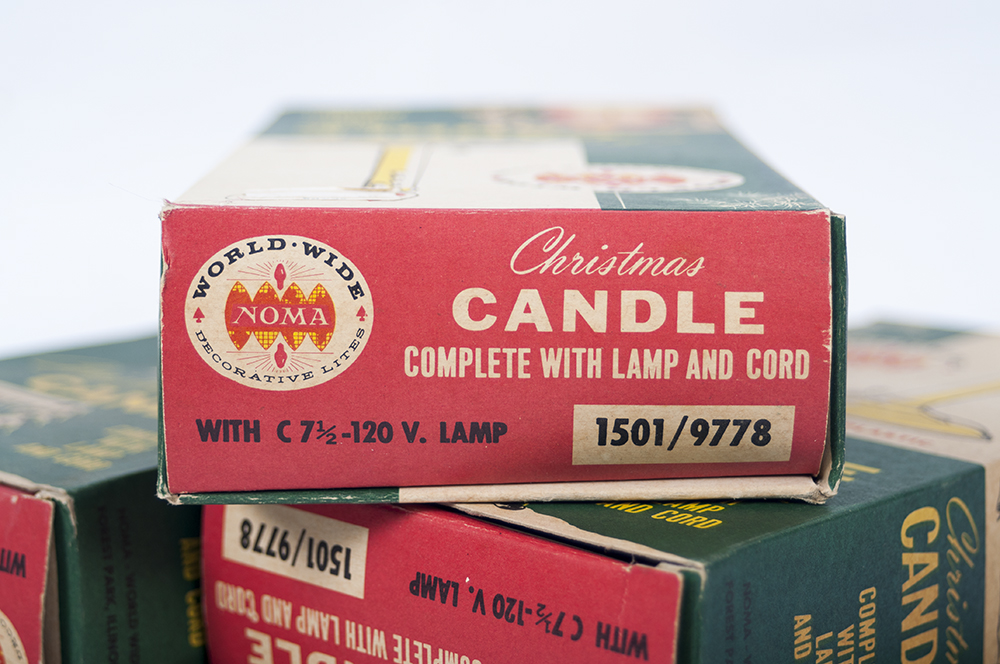 Set of Vintage Noma Christmas Candles