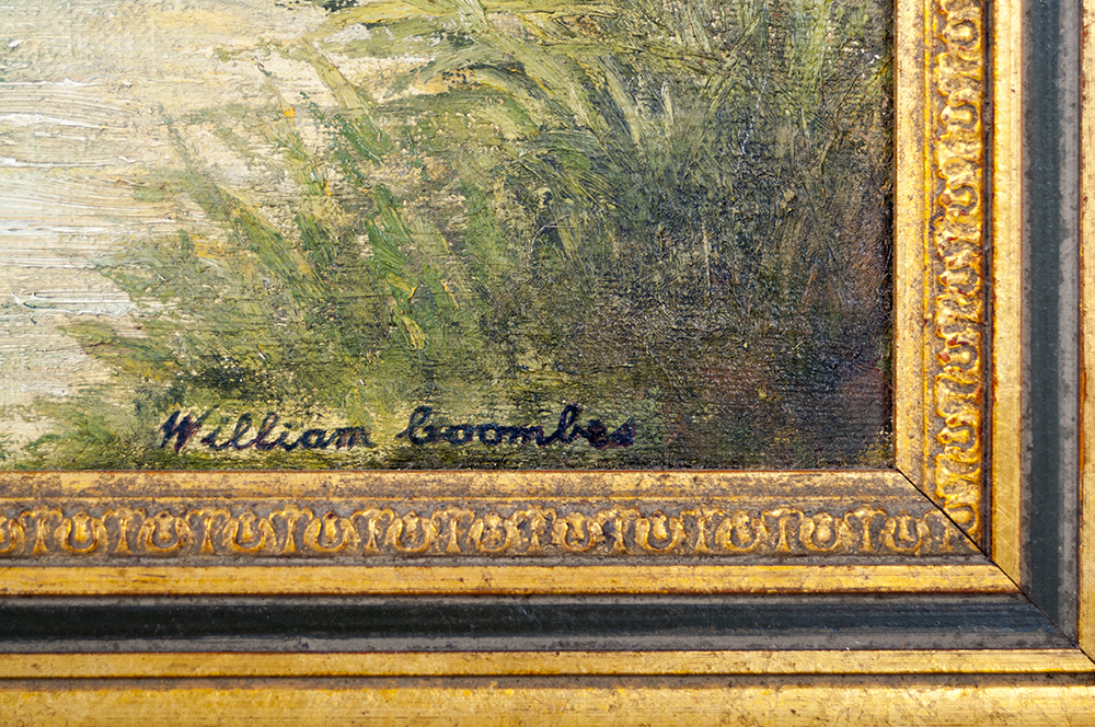 William Coombes "The Bridge, Near Windsor" Oil on Board