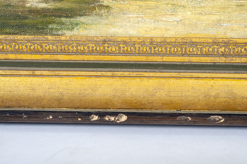 William Coombes "The Bridge, Near Windsor" Oil on Board