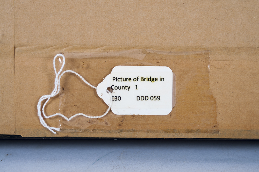 William Coombes "The Bridge, Near Windsor" Oil on Board