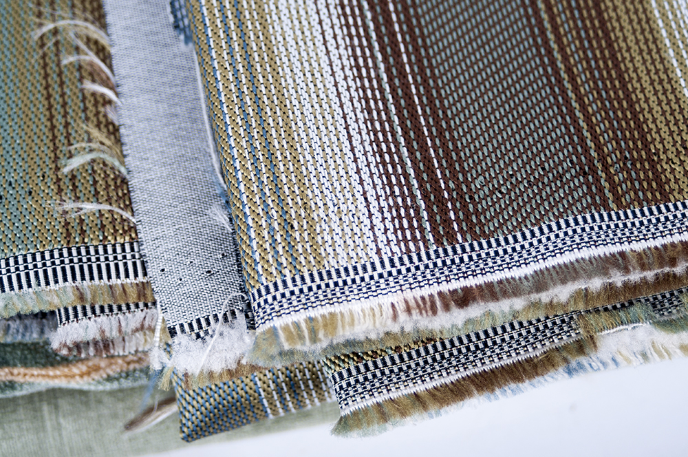 Group of Green Upholstery Fabrics