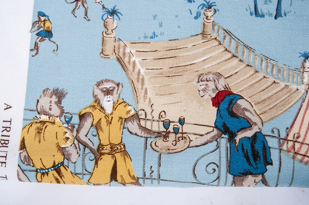 Group of Toile Upholstery Fabric