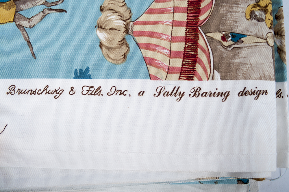 Group of Toile Upholstery Fabric