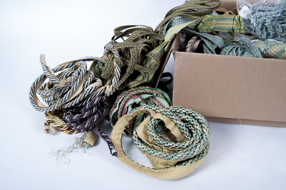 Collection of Assorted Upholstery Gimp and Braided Trim