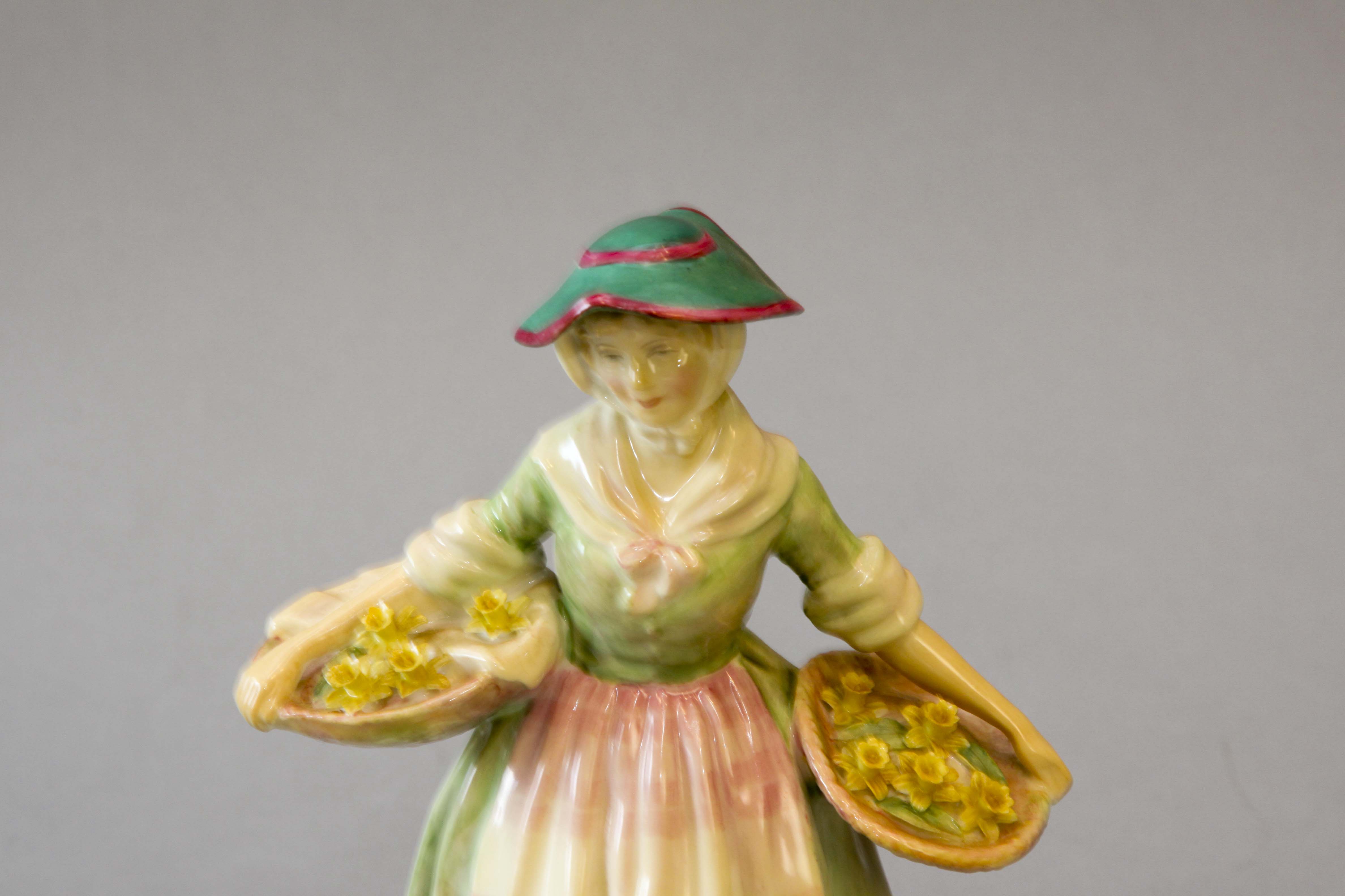 Vintage Royal Doulton "Daffy-Down-Dilly" Porcelain Figurine