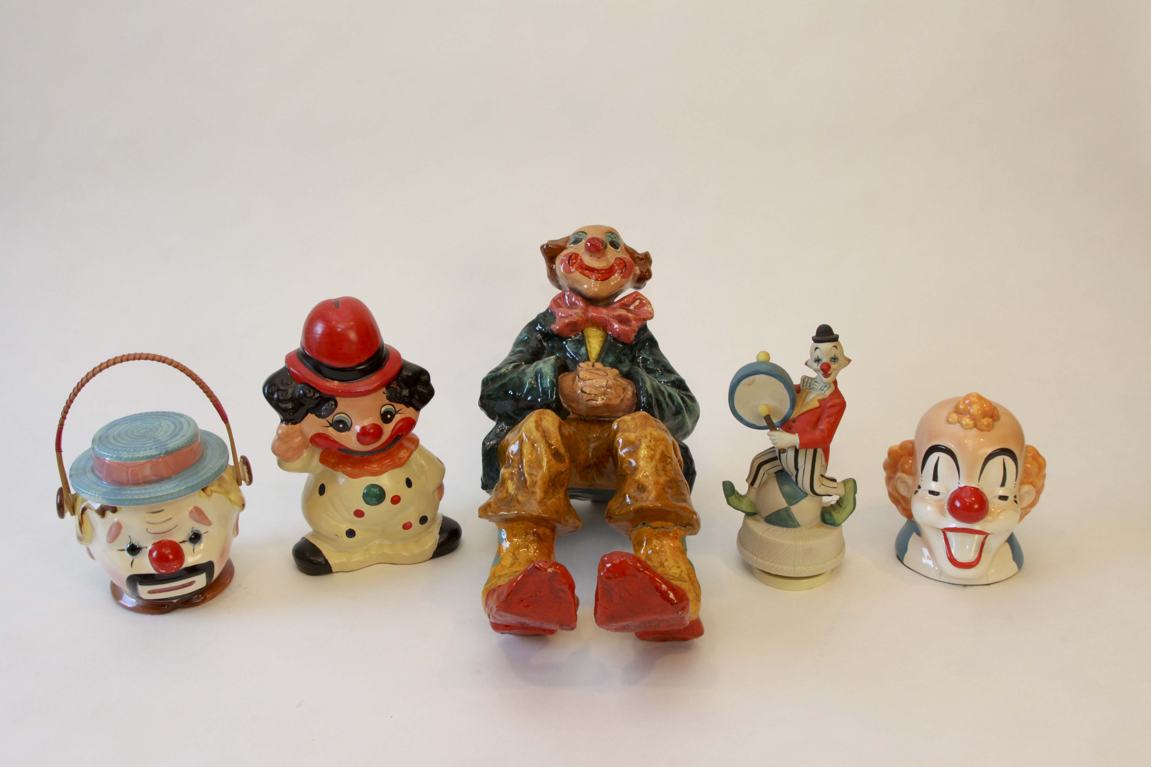 Vintage Collection of Colorful Clowns