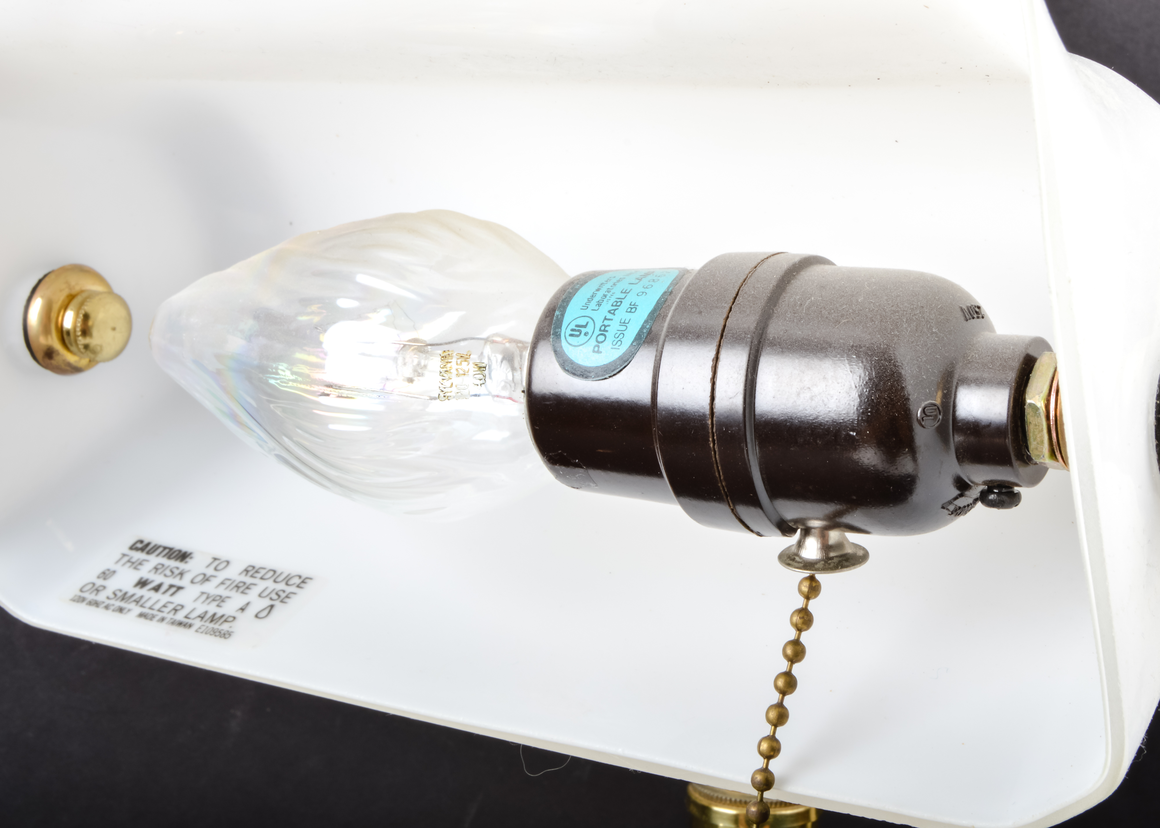 Brass-Tone Desk Lamp