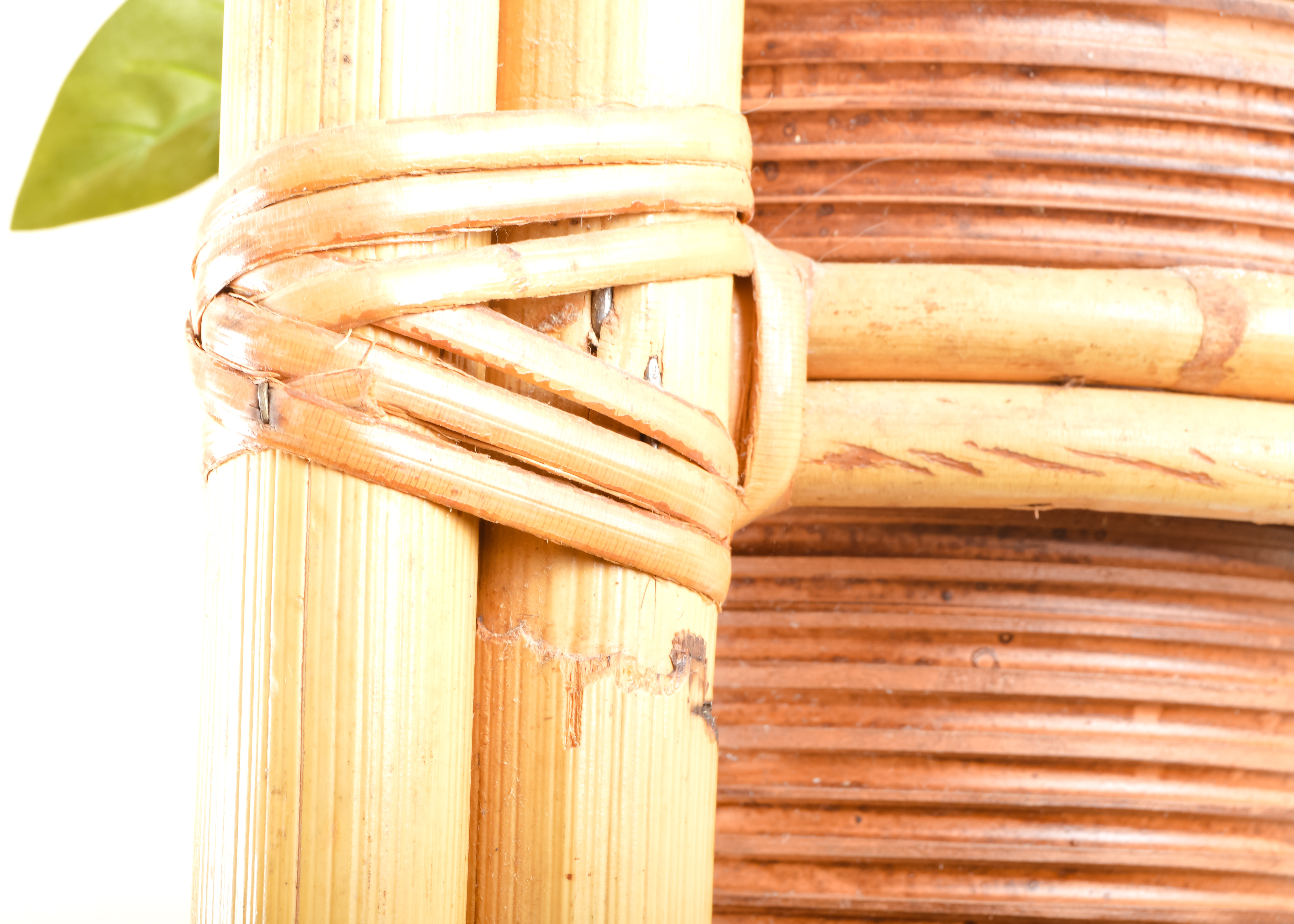 Bamboo Three-Plant Stand