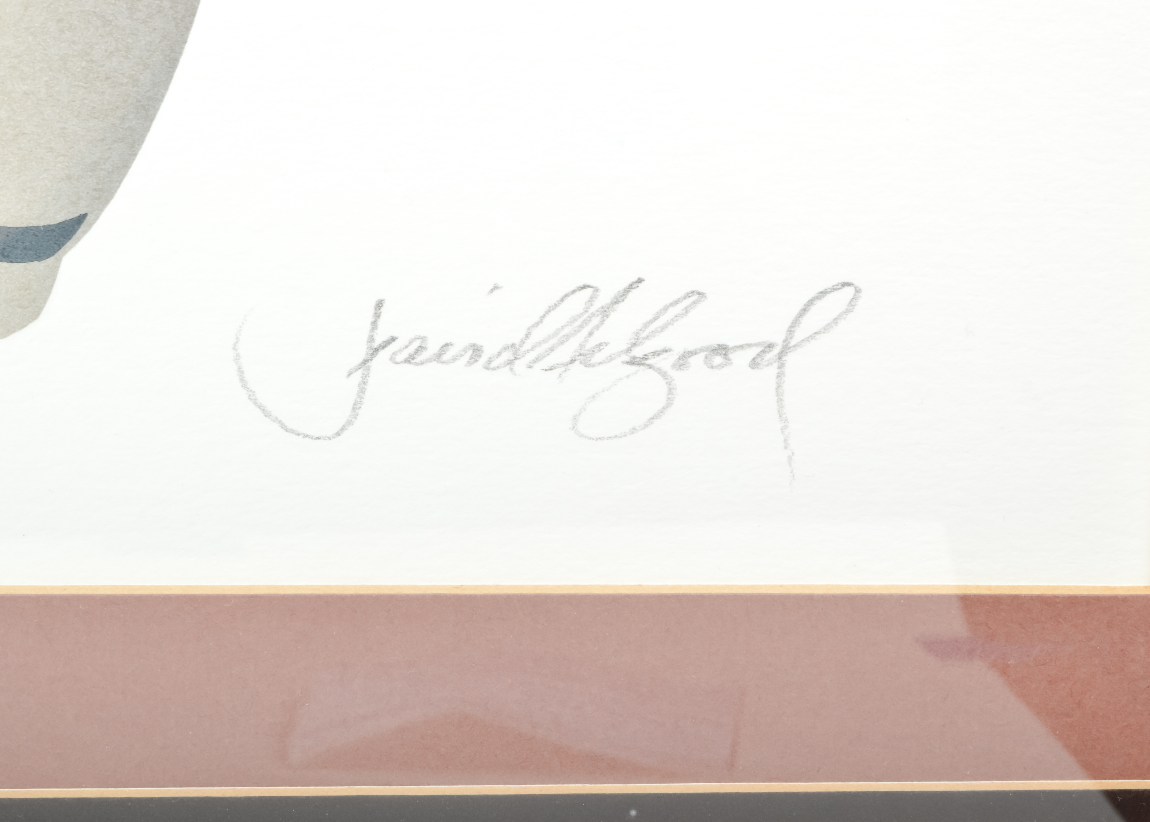 Signed 1983 David Allgood Embossed Serigraph "Carnations"