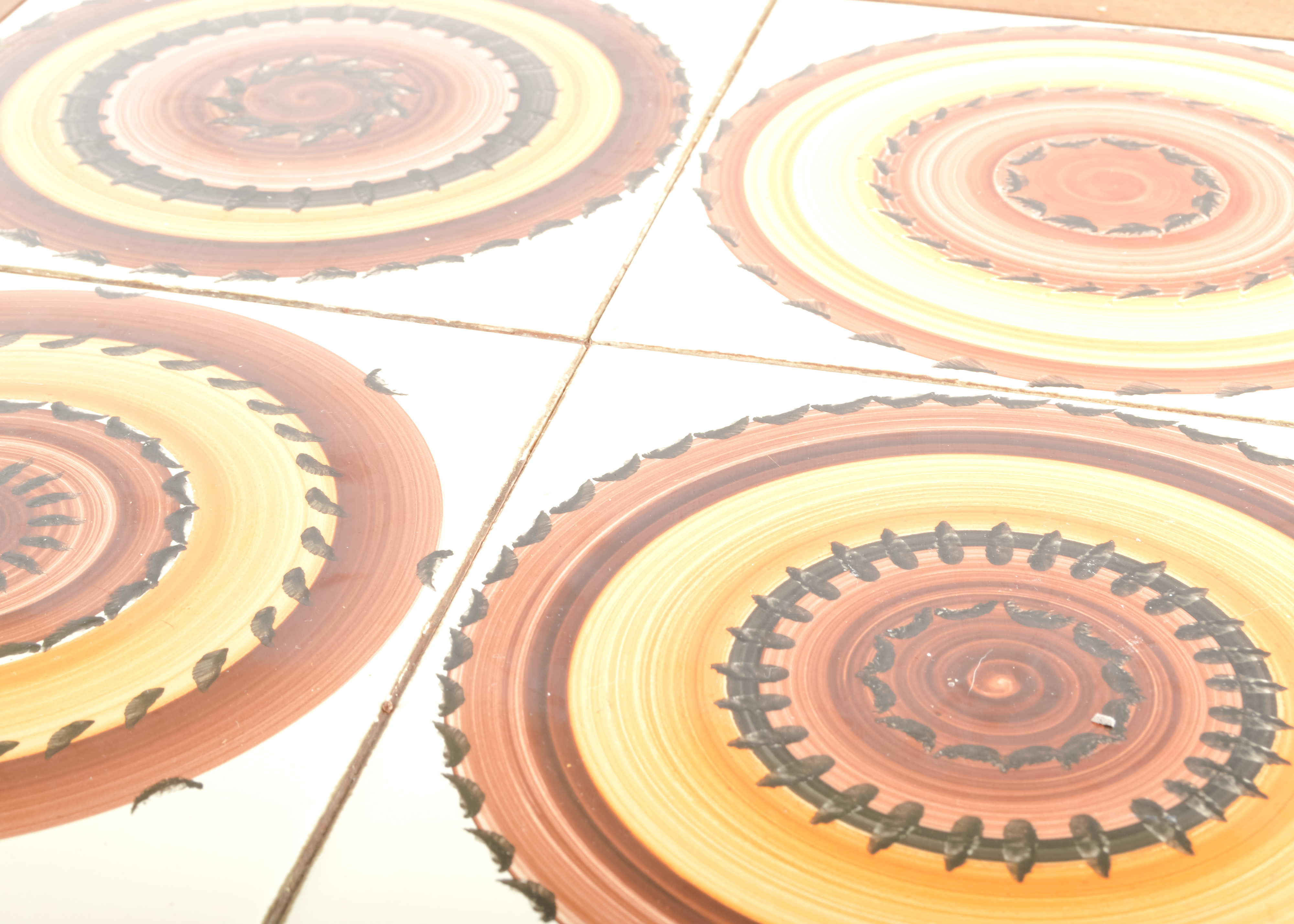 Pair of Wood and Tile End Tables