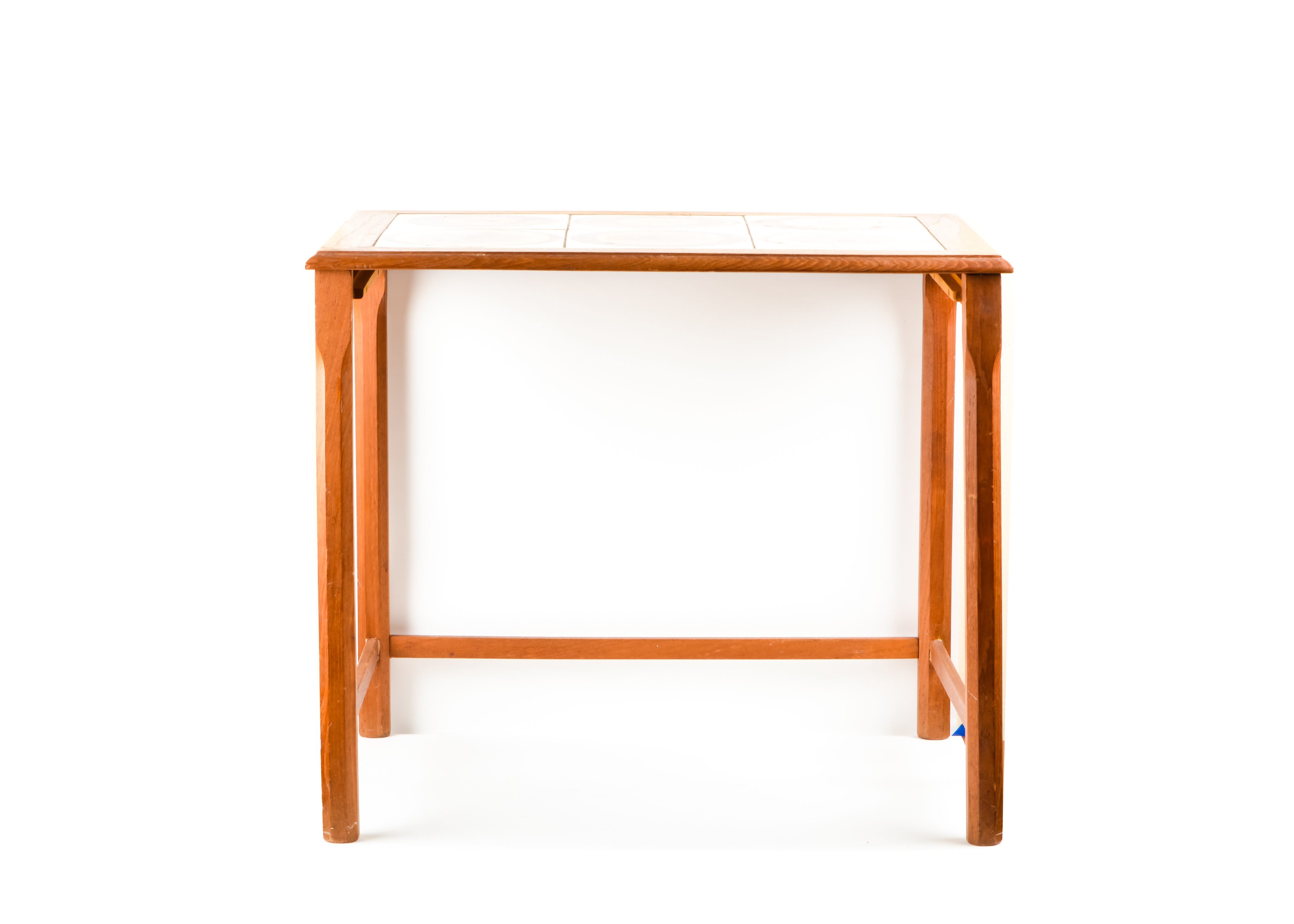 Pair of Wood and Tile End Tables