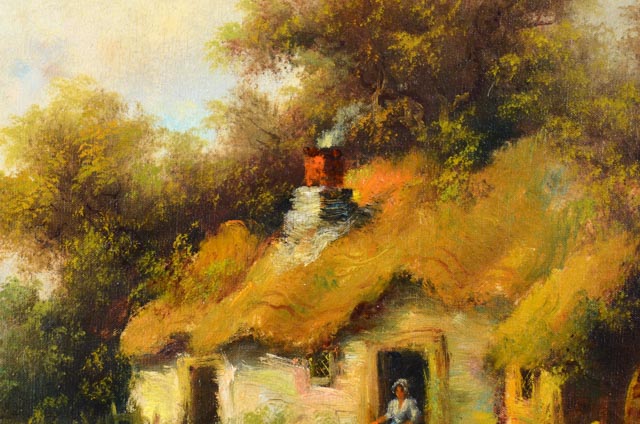 Henry T. Harvey Oil Painting "The Millers' Cottage"