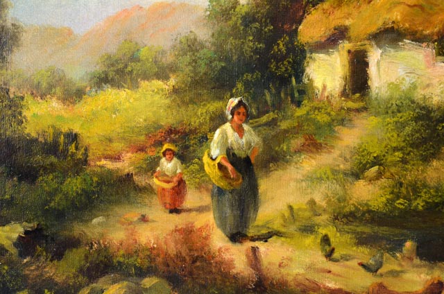 Henry T. Harvey Oil Painting "The Millers' Cottage"