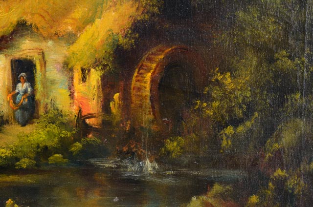 Henry T. Harvey Oil Painting "The Millers' Cottage"