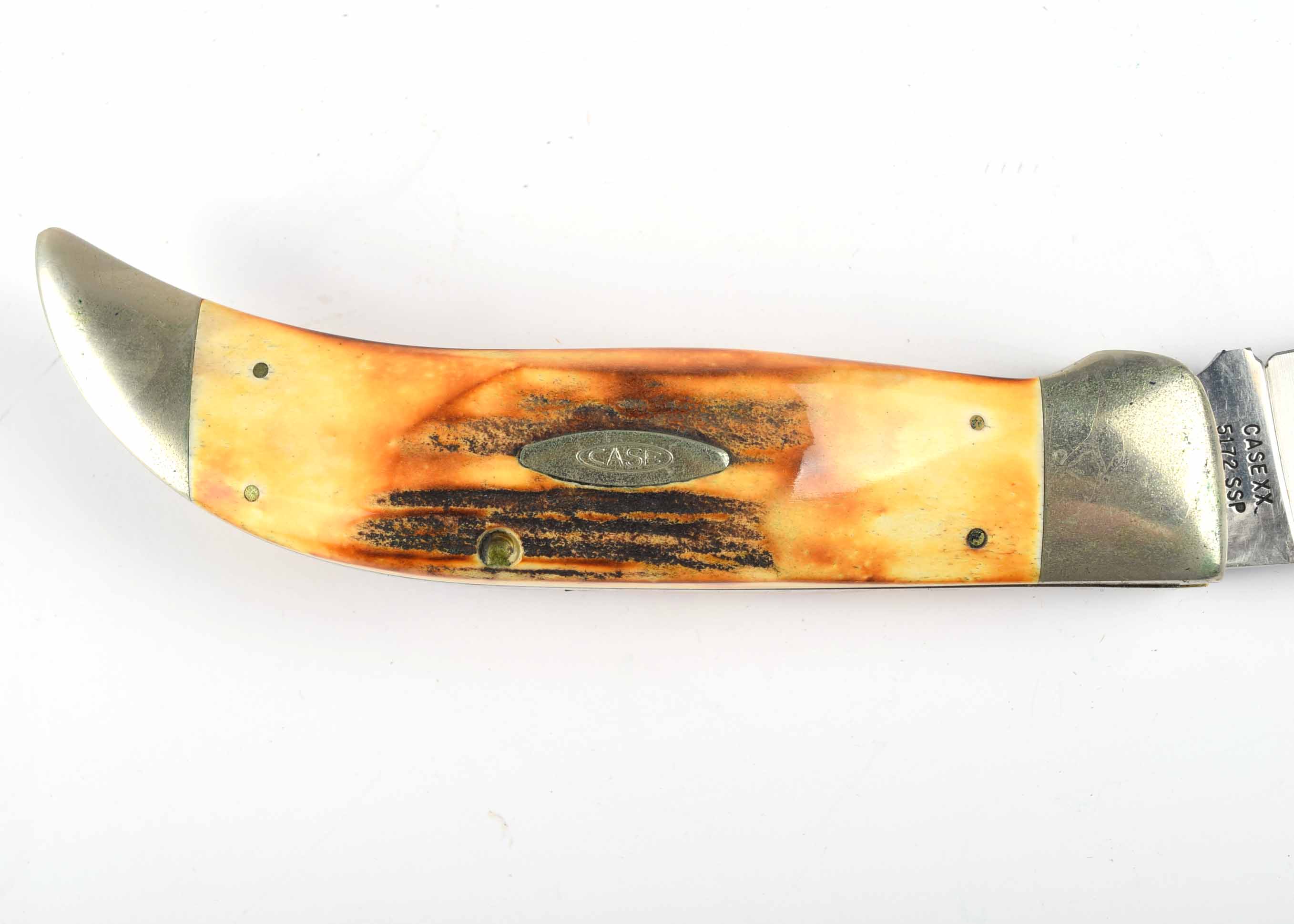 Case XX 5172 SSP Bulldog Blue Scroll Stag Knife