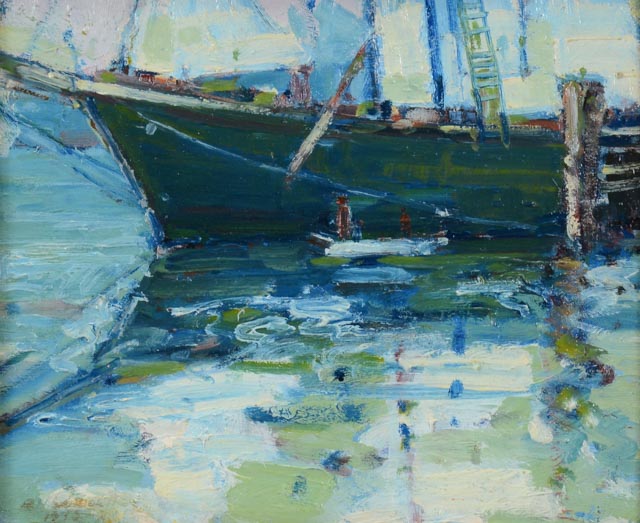 Original Oil on Board Attributed to Bessie Hoover Wessel