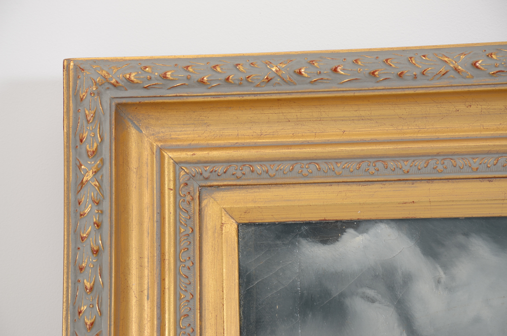 Tom Lohre Oil Painting of Woman with Falcon