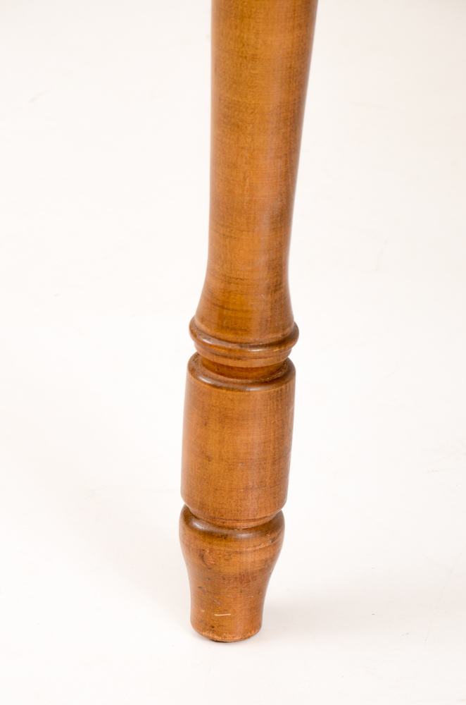 Maple Finish Drop Leaf Table and Two Chairs