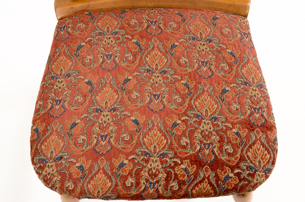 Maple Finish Drop Leaf Table and Two Chairs