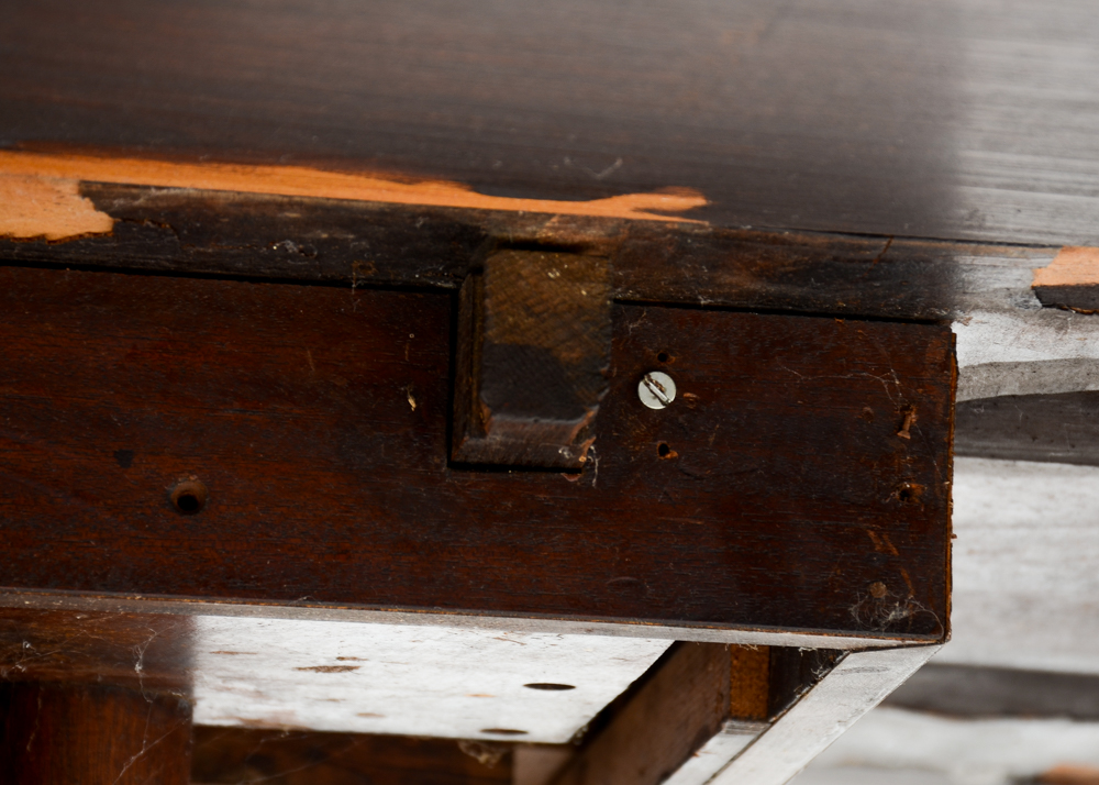 Drop-Leaf Table with Paw Feet.