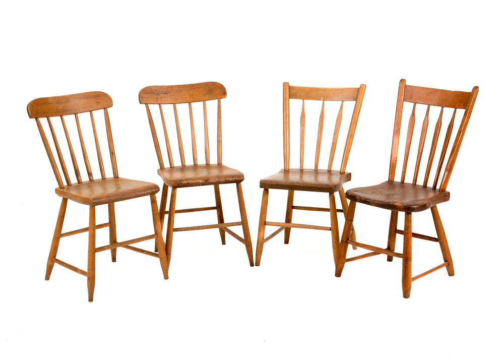 Early 19th Century Spindle Back Chairs