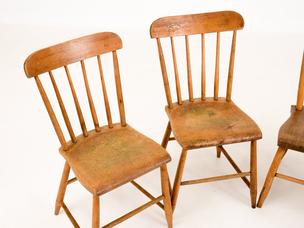 Early 19th Century Spindle Back Chairs
