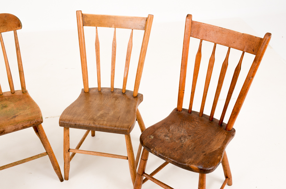 Early 19th Century Spindle Back Chairs