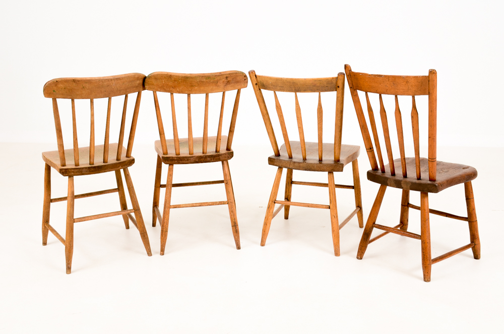 Early 19th Century Spindle Back Chairs