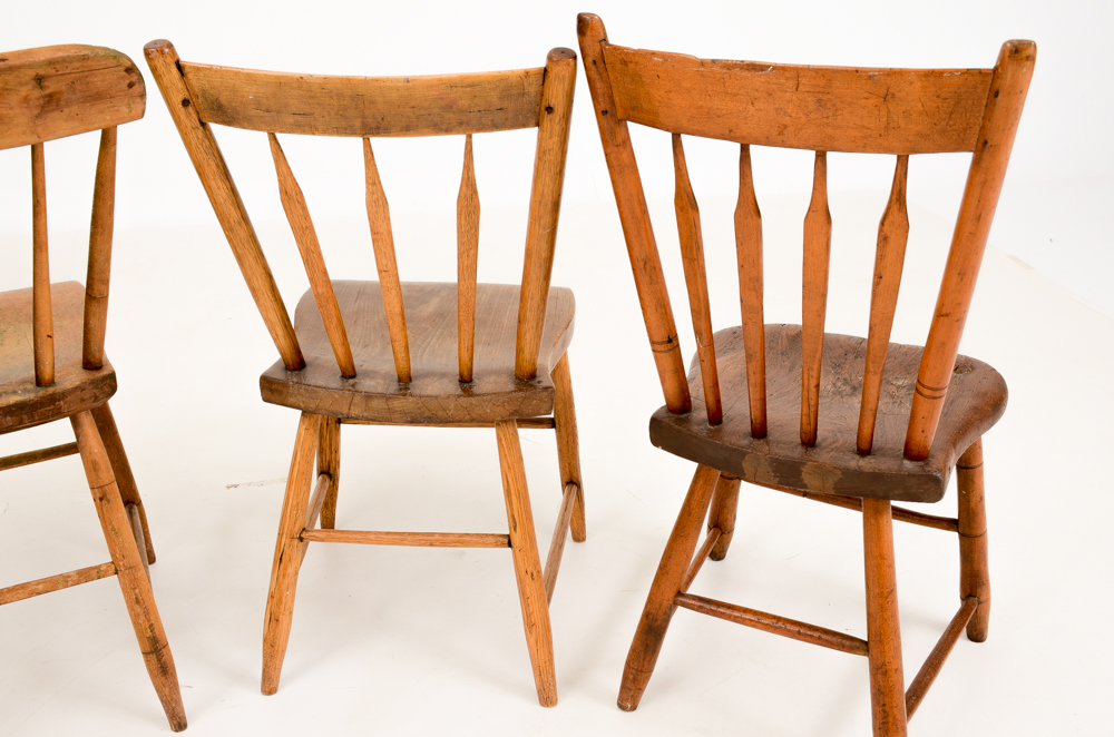 Early 19th Century Spindle Back Chairs