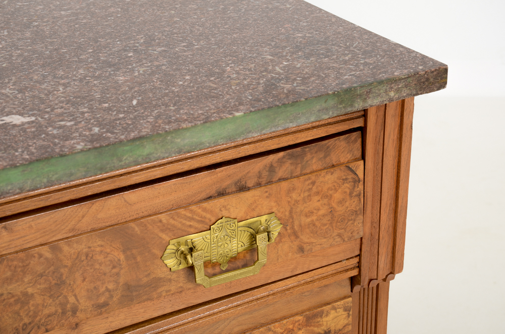 Eastlake Victorian Marble Top Chest