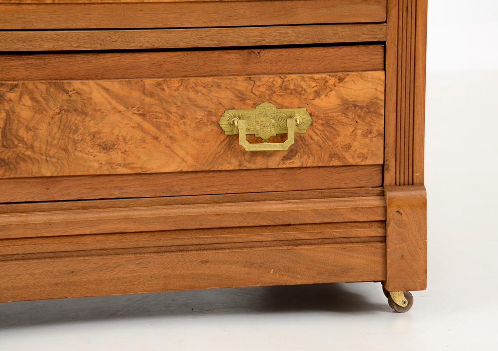Eastlake Victorian Marble Top Chest