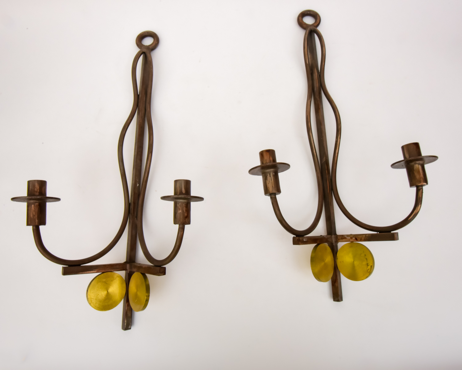 Wall Candle Sconce Duo