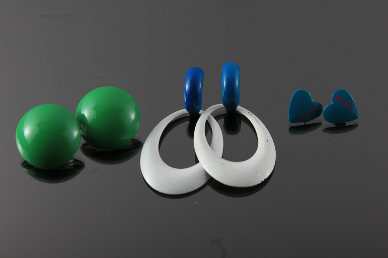 Assortment of Vintage Metal Earrings