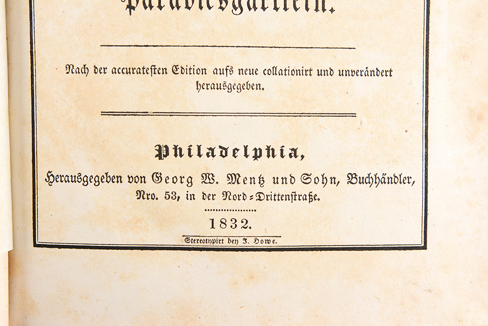 1838 Johann Ardnt's 'Sechs Bücher Vom Wahren Christentum'