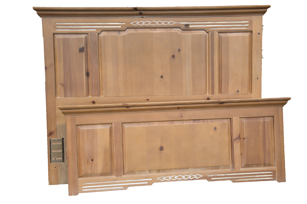 Broyhill Queen Size Pine Headboard and Footboard