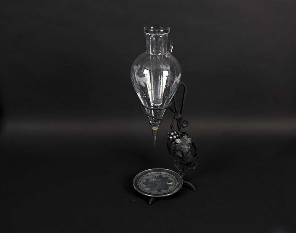 Iron and Glass Wine Server