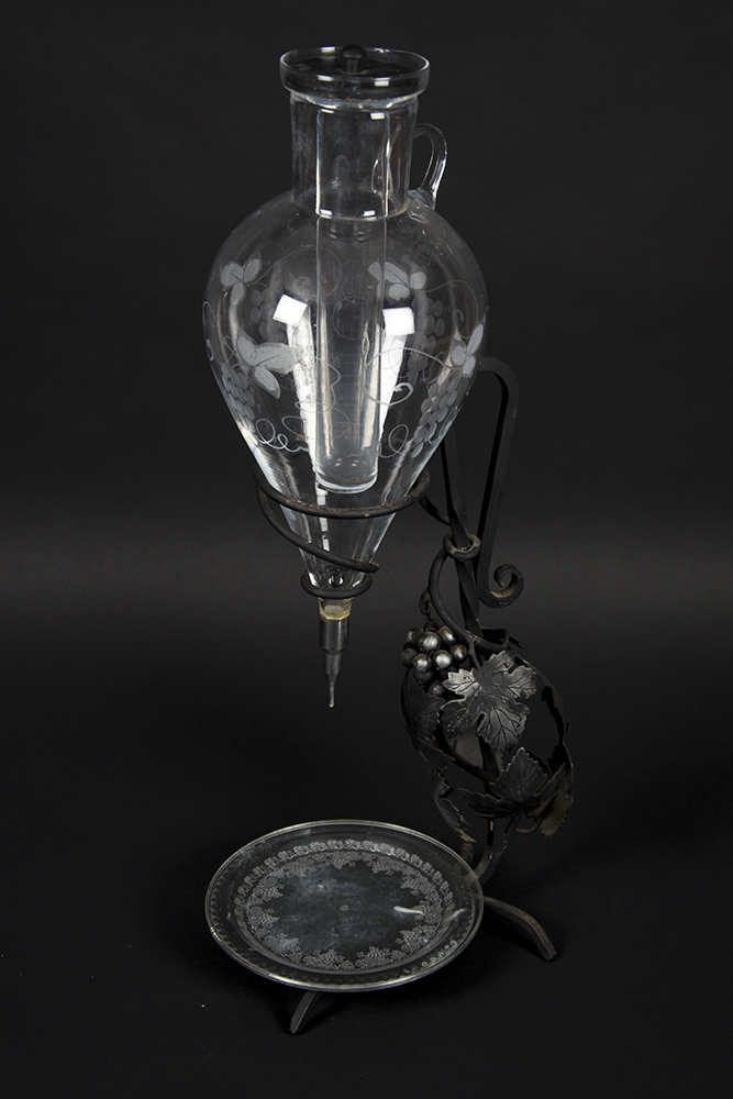 Iron and Glass Wine Server