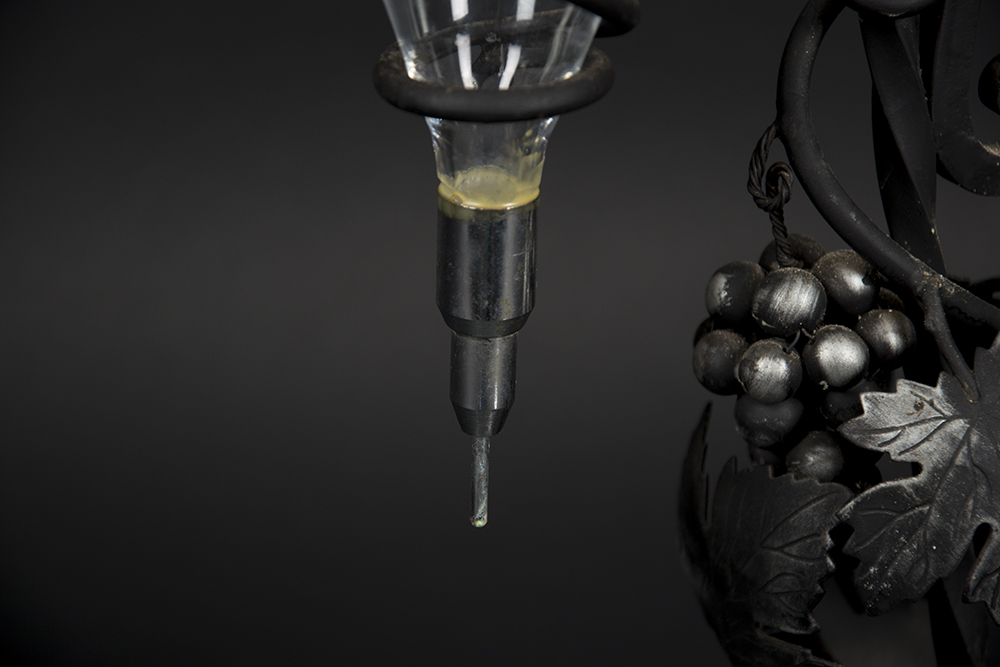 Iron and Glass Wine Server