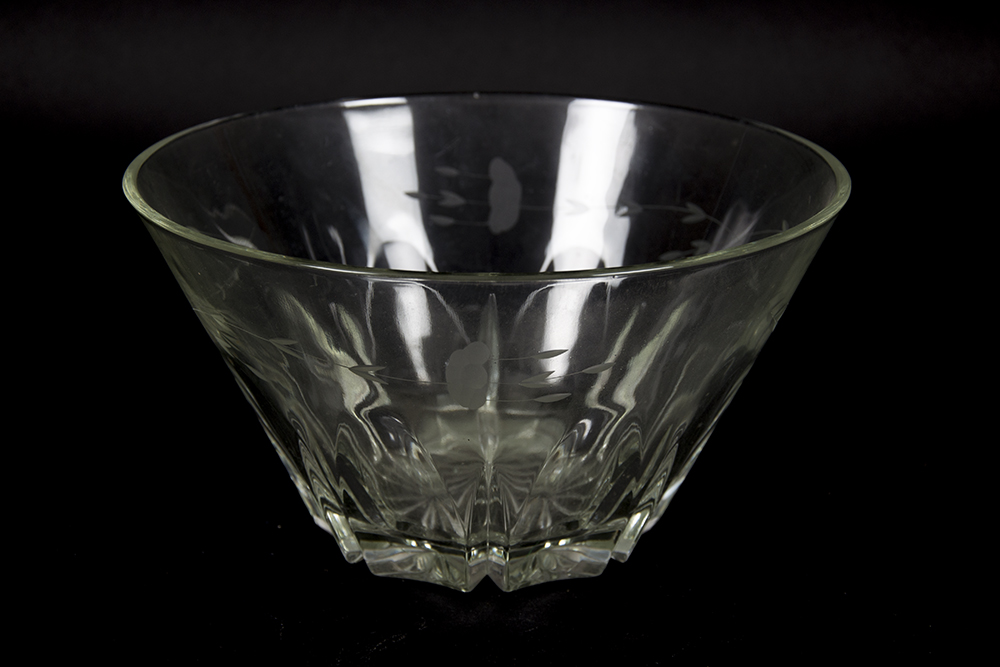 Collection of Etched Glass PIeces