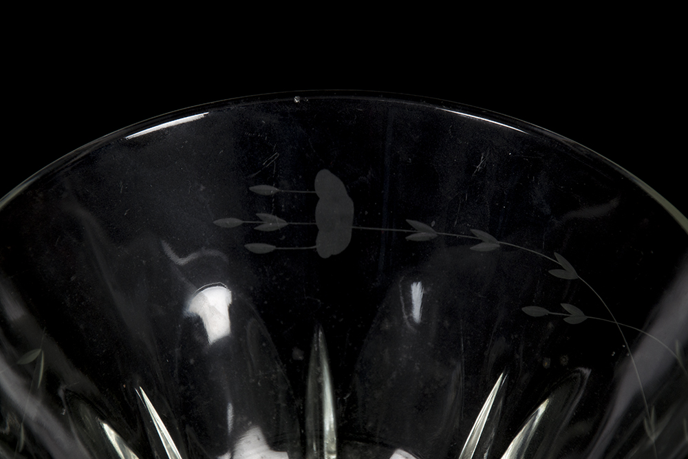 Collection of Etched Glass PIeces