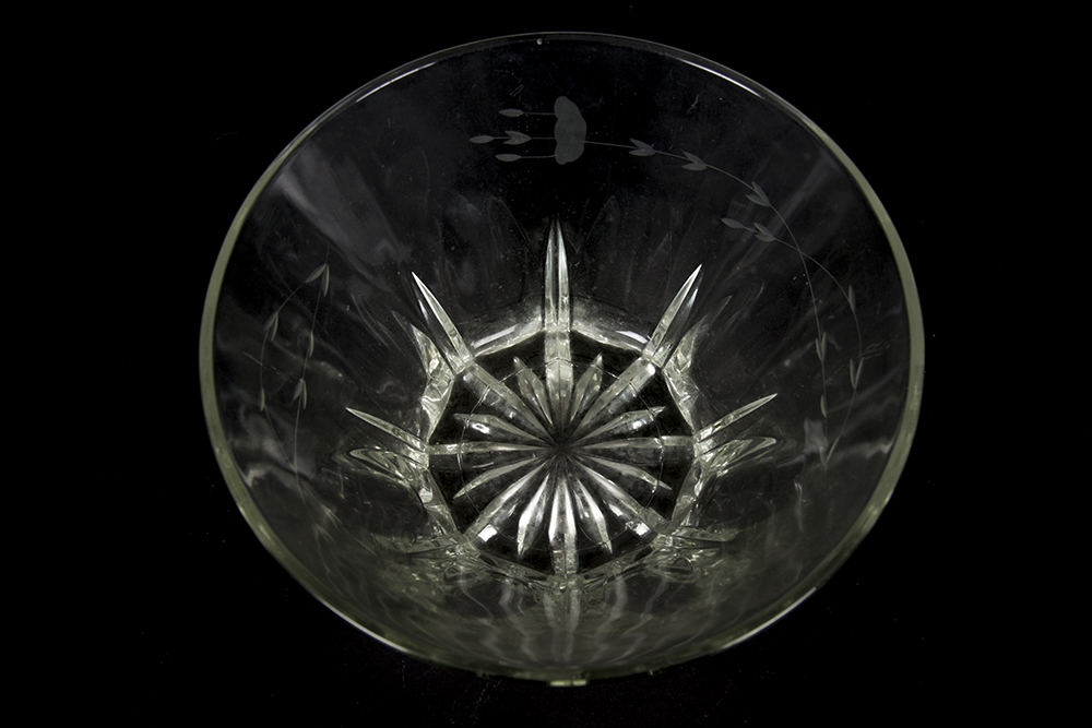 Collection of Etched Glass PIeces