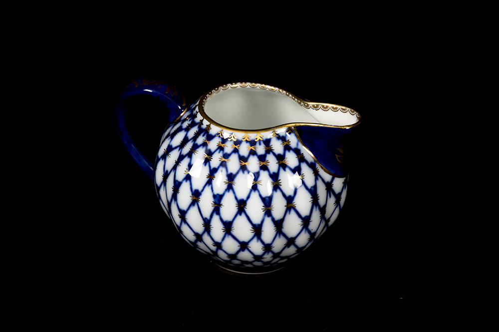 Russian Cobalt Tea Set Reproduction