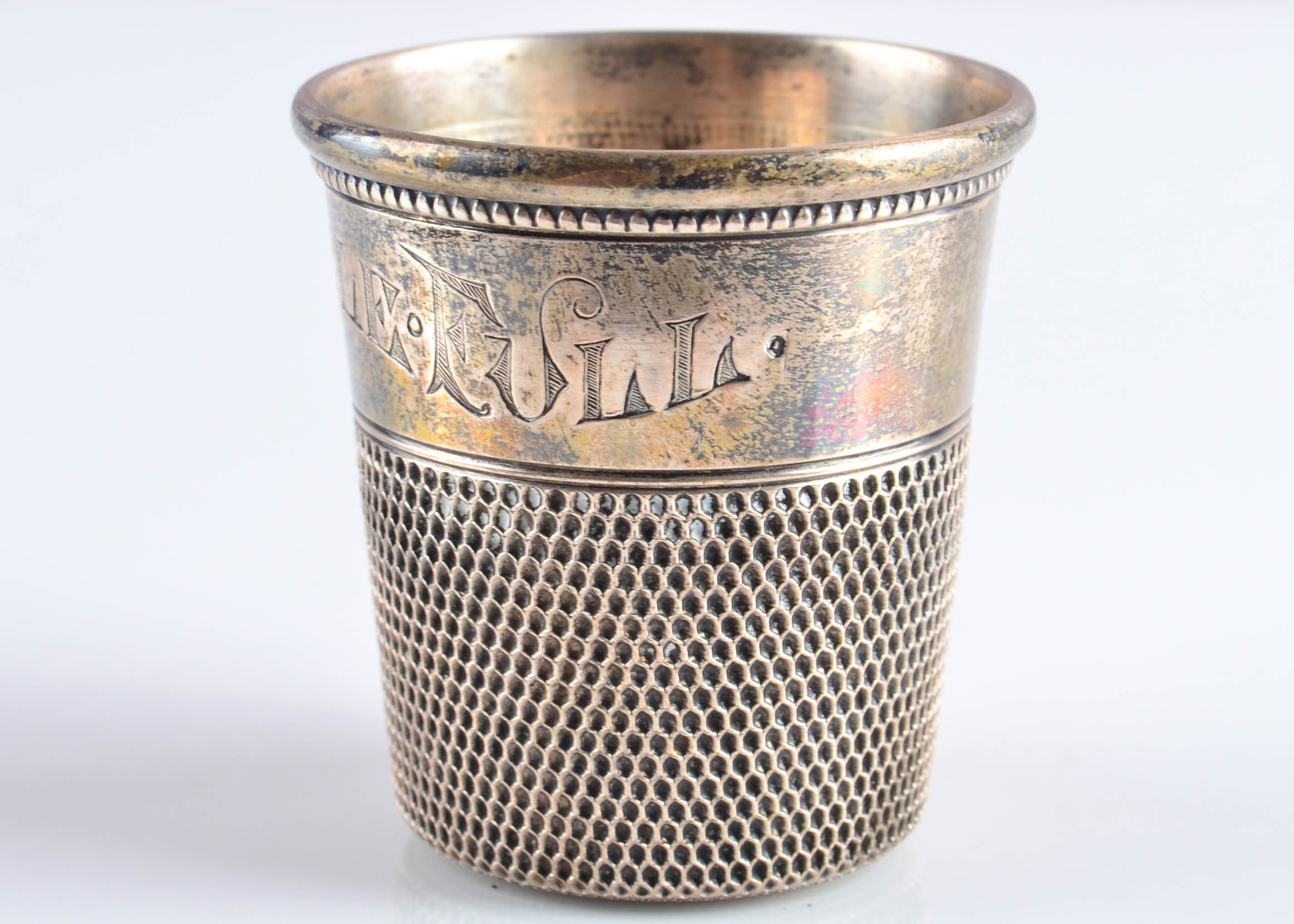 Cartier Sterling Silver "Thimble Full" Shot Jigger